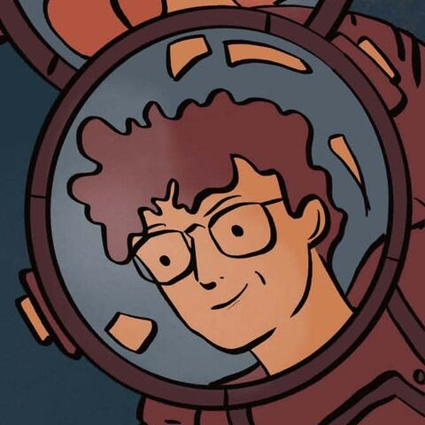 Illustrated portrait of Romain Marino